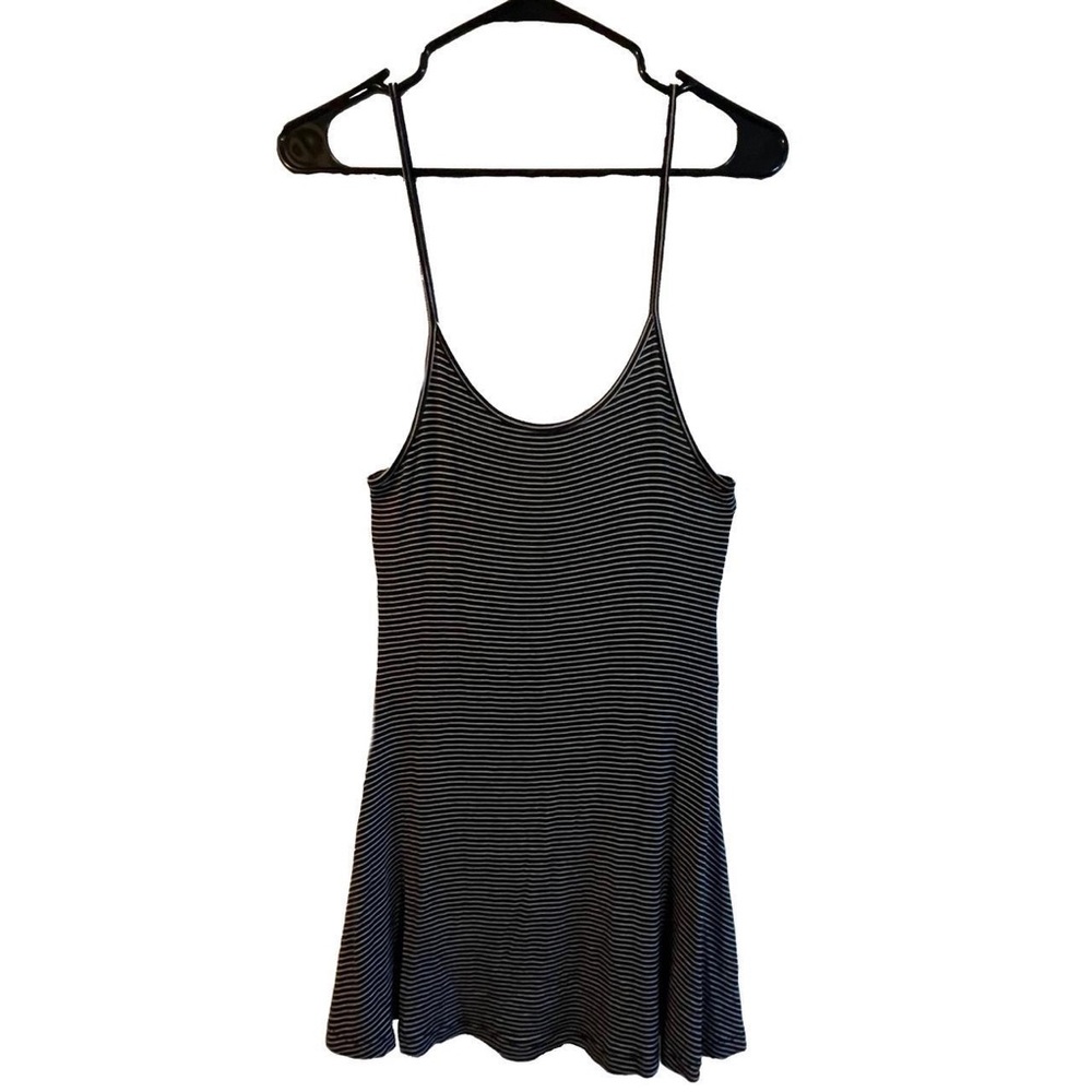 brandy melville black and white striped dress